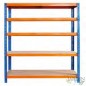 Étagère robuste à 5 niveaux, 180 x 90 x 45 cm | Étagère métallique pour outils Étagère robuste à 5 niveaux, 180 x 90 x 45 cm | Étagère métallique pour outils