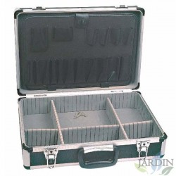 Scatola Porta Attrezzi Vuota in Alluminio e PVC 46 x 33 x 15 cm