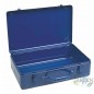 Valigetta in Metallo Blu, Scatola porta Attrezzi Vuota 39 x 24 x 10 cm