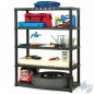 Scaffalatura in resina con 5 ripiani, 93x46x185 cm | Scaffalatura per attrezzi e contenitori