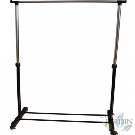 Cabideiro móvel com rodas 80x160 cm para organização flexível e prática das peças