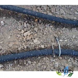EXUDIERENDES Textilband für Tropfbewässerung mit 16 mm Durchmesser. Poröses Rohr von 25 Metern. Bewässert durch die Poren seiner