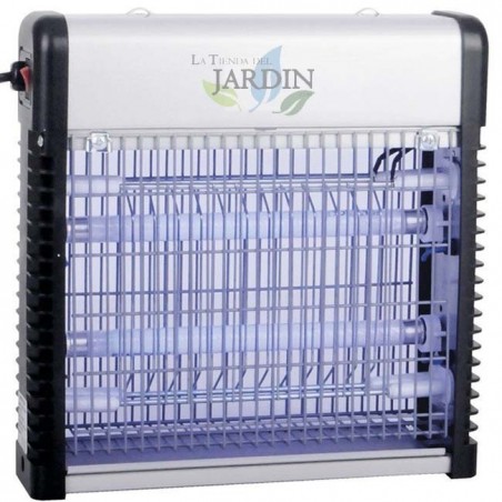 Lâmpada profissional mata mosquitos de 14 W, 26 x 26 cm, luz ultravioleta, alcance de 30 metros