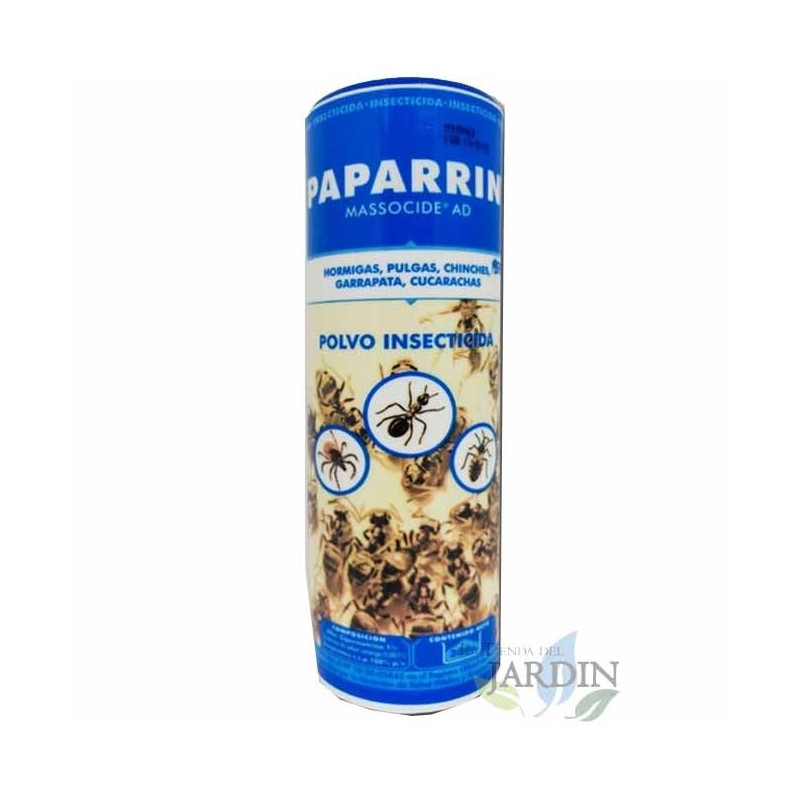 Insecticide Paparrin 250 grammes: fourmis, cafards, puces, punaises de lit et tiques