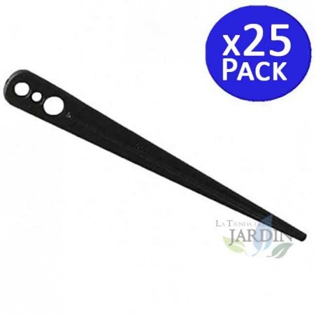 Set di 25 Picchetti per Irrigazione a Goccia. Picchetto per Fissare il Microtubo al Suolo da 0 a 7 mm. Picchetto per Fissare il