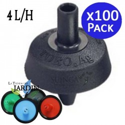 4 l/h self-compensating, non-draining dripper. 100 units.
