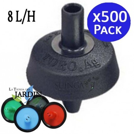 Gocciolatore autocompensante da 8 l/h, non drenante. 500 unità.