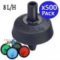 Pacote com 500 gotejadores antidrenagem autocompensadores Toro NGE, 8 litros/hora | Recomendado para tubos de 16 mm e microtubos Pacote com 500 gotejadores antidrenagem autocompensadores Toro NGE, 8 litros/hora | Recomendado para tubos de 16 mm e microtubos