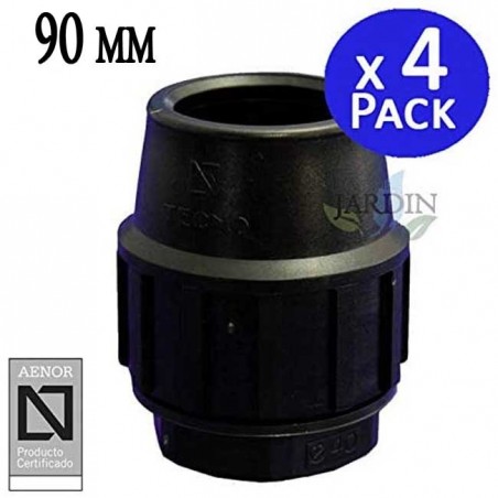 4 Stück PE-Rohr Stopfen 90mm | Aenor Zertifizierter Endstopfen für 90 mm PE-Rohr | Stopfen für 90mm PE-Rohre