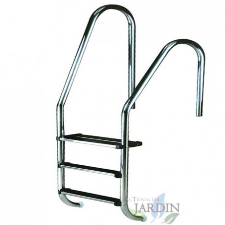 Ladders for pools with safety step, model to choose
