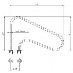 Rampe Piscine INOX Main Courante Rail Barre d'Appui de Piscines Tube avec Housse Poignée 125x80 cm