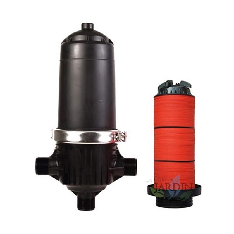 Filtro de Riego Agricola 2'' Discos Anillas con abrazadera metálica. Ideal para instalaciones de riego profesionales, 30m3/h Filtro de Riego Agricola 2'' Discos Anillas con abrazadera metálica. Ideal para instalaciones de riego profesionales, 30m3/h