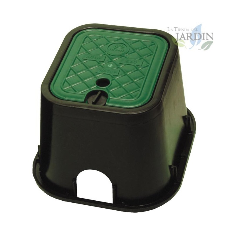 Bouche d'arrosage plastique rectangulaire 27x24x18 cm