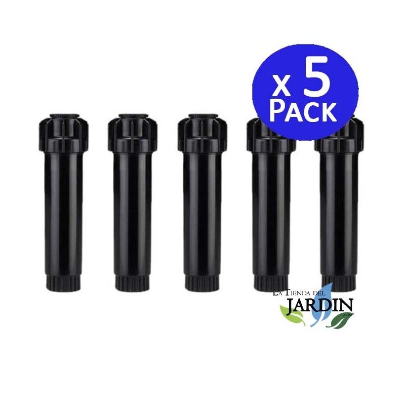 Lot de 5 Diffuseur d'arrosage Hunter PSU-02-12A avec buse réglable 12A. Portée 3,7 mètres, Tuyère d'irrigation hauteur de tige 5