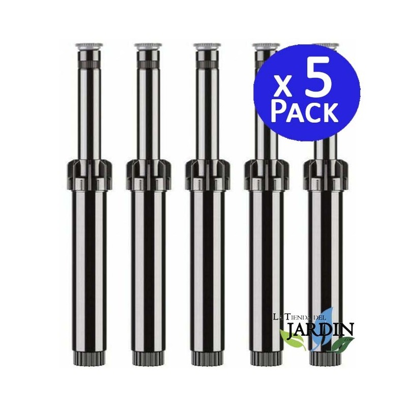 Lot de 5 Diffuseur d'arrosage Hunter PSU-04-17A avec buse réglable 17A. Portée 5,2 m, Tuyère d'irrigation hauteur de tige 10 cm Lot de 5 Diffuseur d'arrosage Hunter PSU-04-17A avec buse réglable 17A. Portée 5,2 m, Tuyère d'irrigation hauteur de tige 10 cm