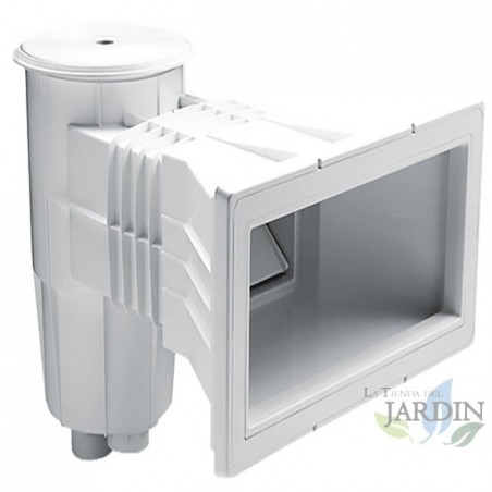 Skimmer 15 litri piscina in cemento bianco