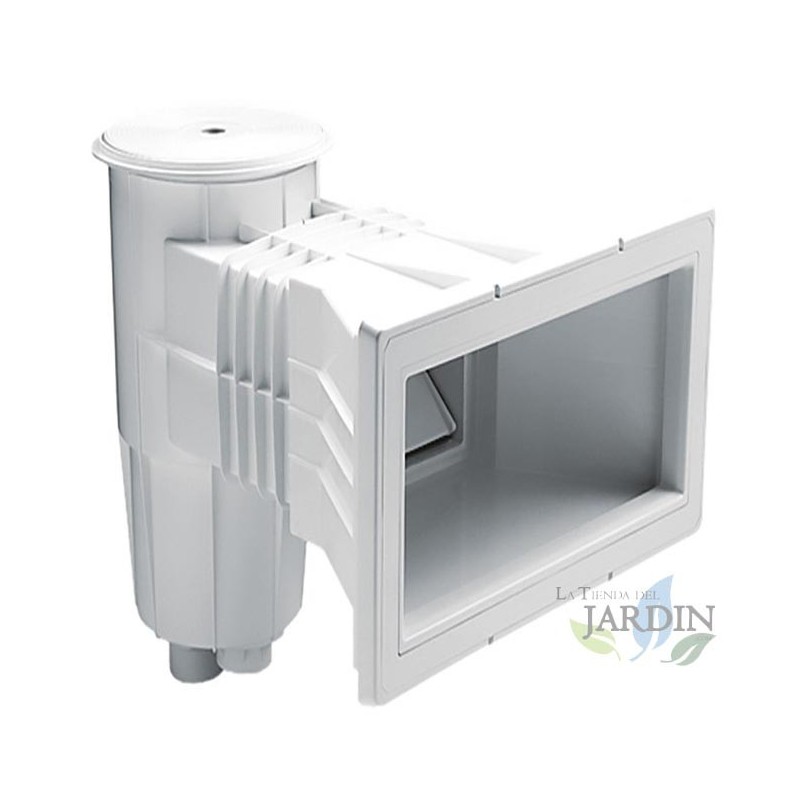 Skimmer 15 litros piscina de concreto branco