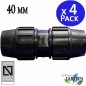 4 Stück PE-Rohr Muffe 40mm | Aenor Zertifizierter PE-Rohranschluss 40 mm | Verbindung für 40mm PE-Rohr 4 Stück PE-Rohr Muffe 40mm | Aenor Zertifizierter PE-Rohranschluss 40 mm | Verbindung für 40mm PE-Rohr