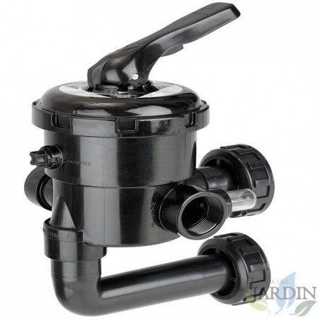 Valvola di Filtrazione Manuale 1 1/2'', Selettore a baionetta, Testa del filtro per filtro a sabbia per filtraggio piscina