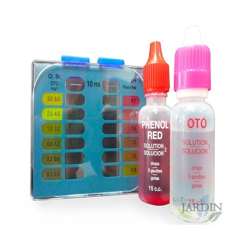 Swimming pool analyzer case: chlorine, bromine and pH