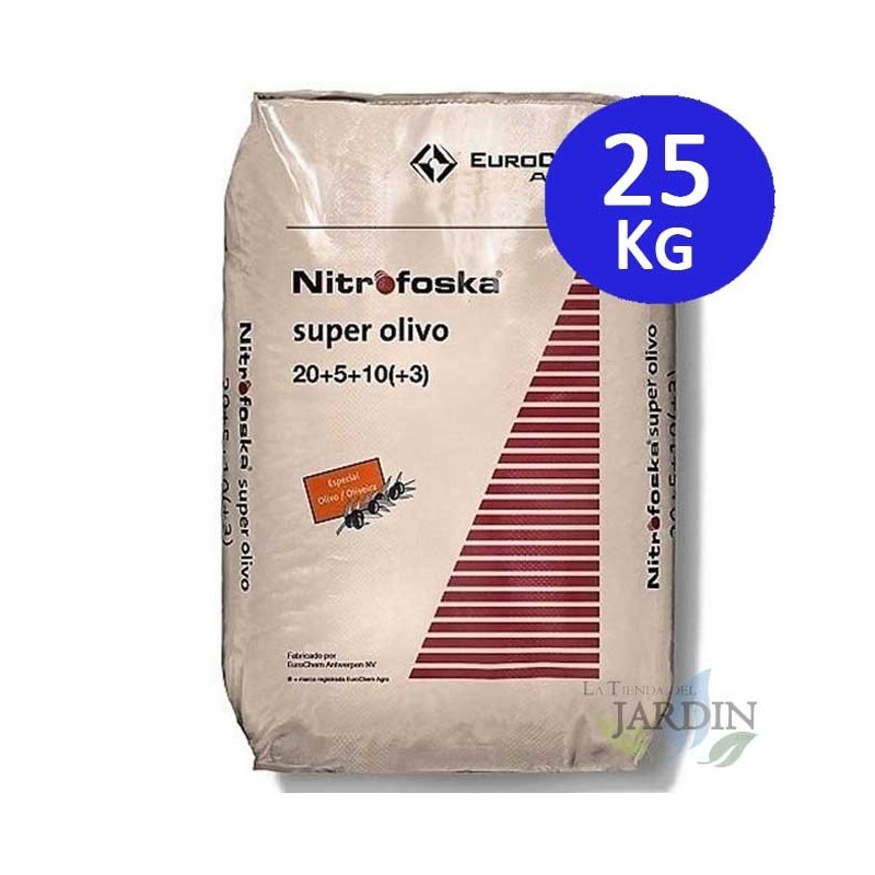 Engrais 25Kg Super Olivo Nitrofoska 20-5-10 + MG + S + Fe + Zn