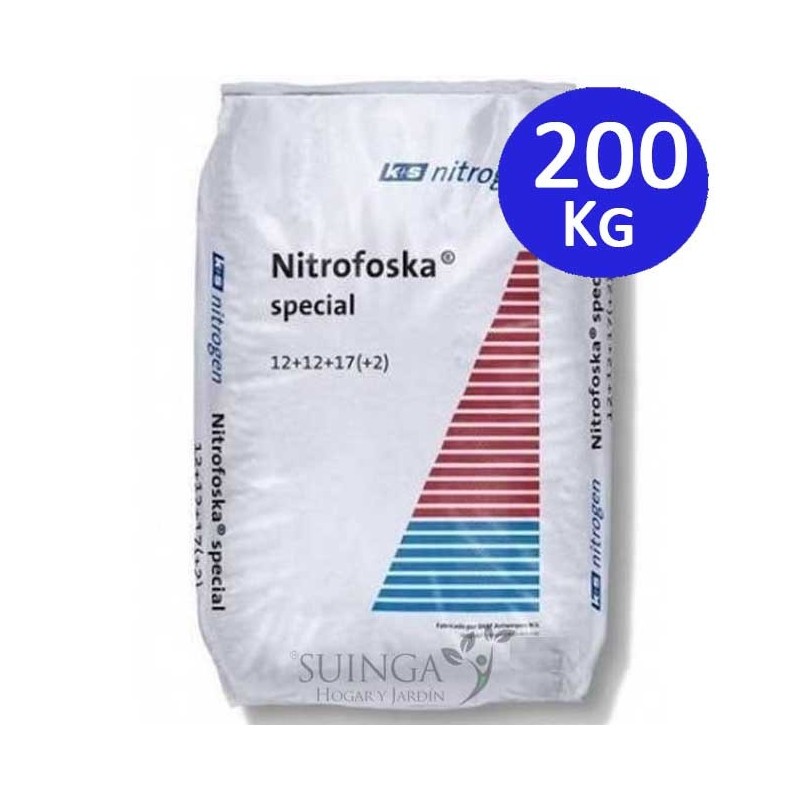 Engrais Spécial 200 Kg Nitrofoska 12+12+17+2, agrumes et jardin recommandés